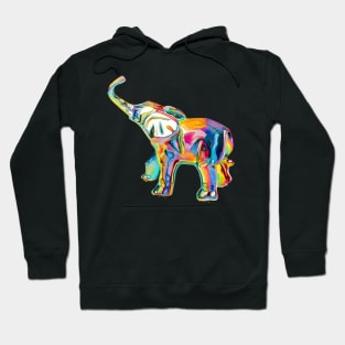 Repeat Rainbow Elephant Hoodie